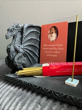 10/$10 Morning Star Sandalwood Incense with Floral Mini Holder